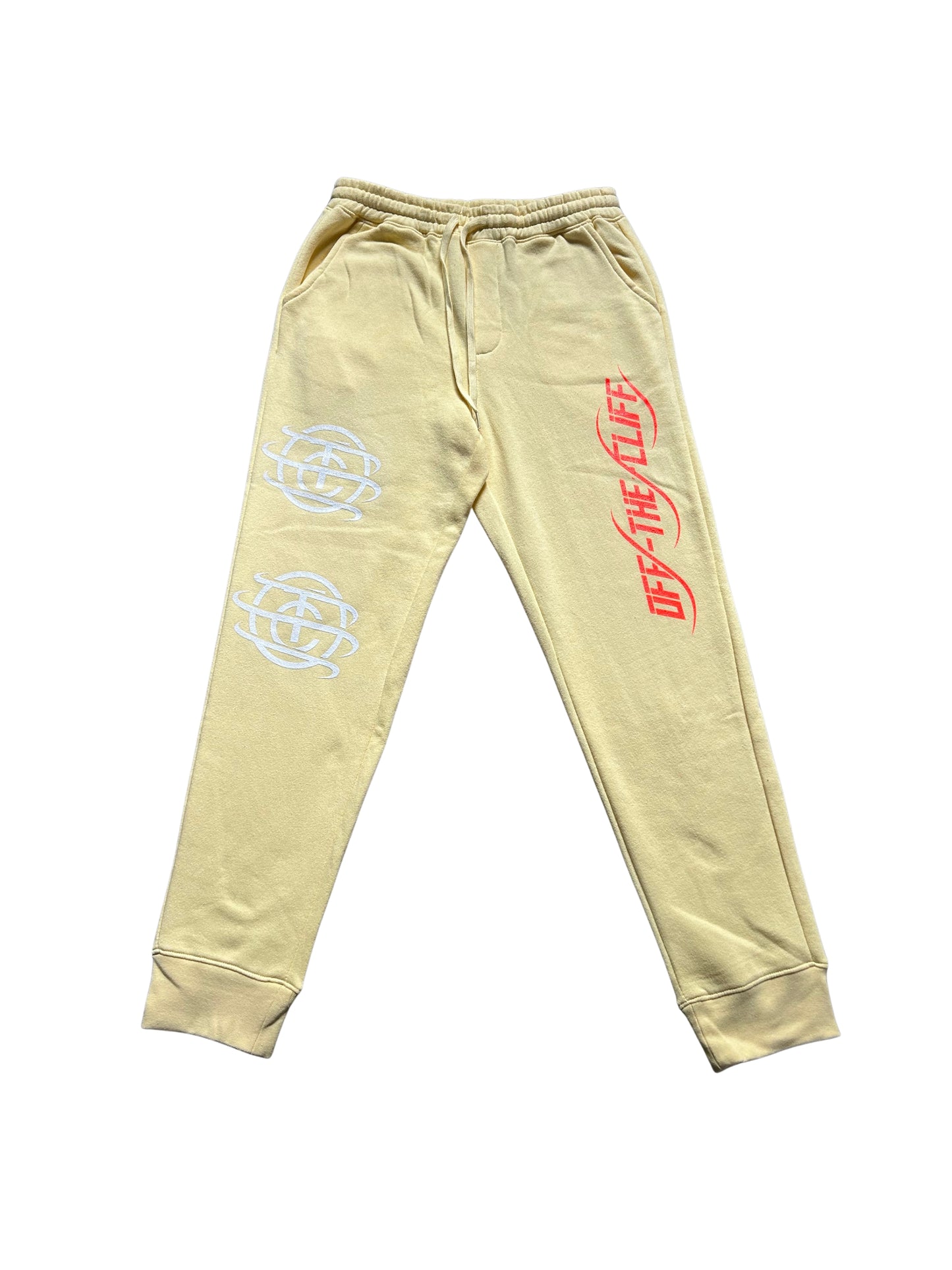 Unisex Fleece Sweatpants Midweight (Light Yellow)
