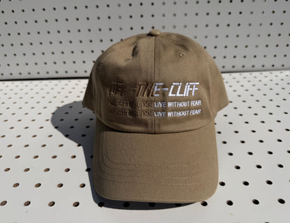 Dad Hat Khaki and white