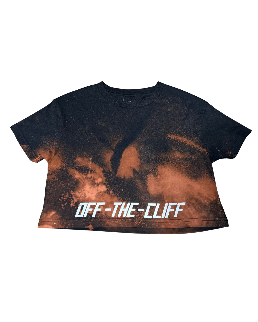 OFF-THE-CLIFF Tie Dye Crop (Blk)