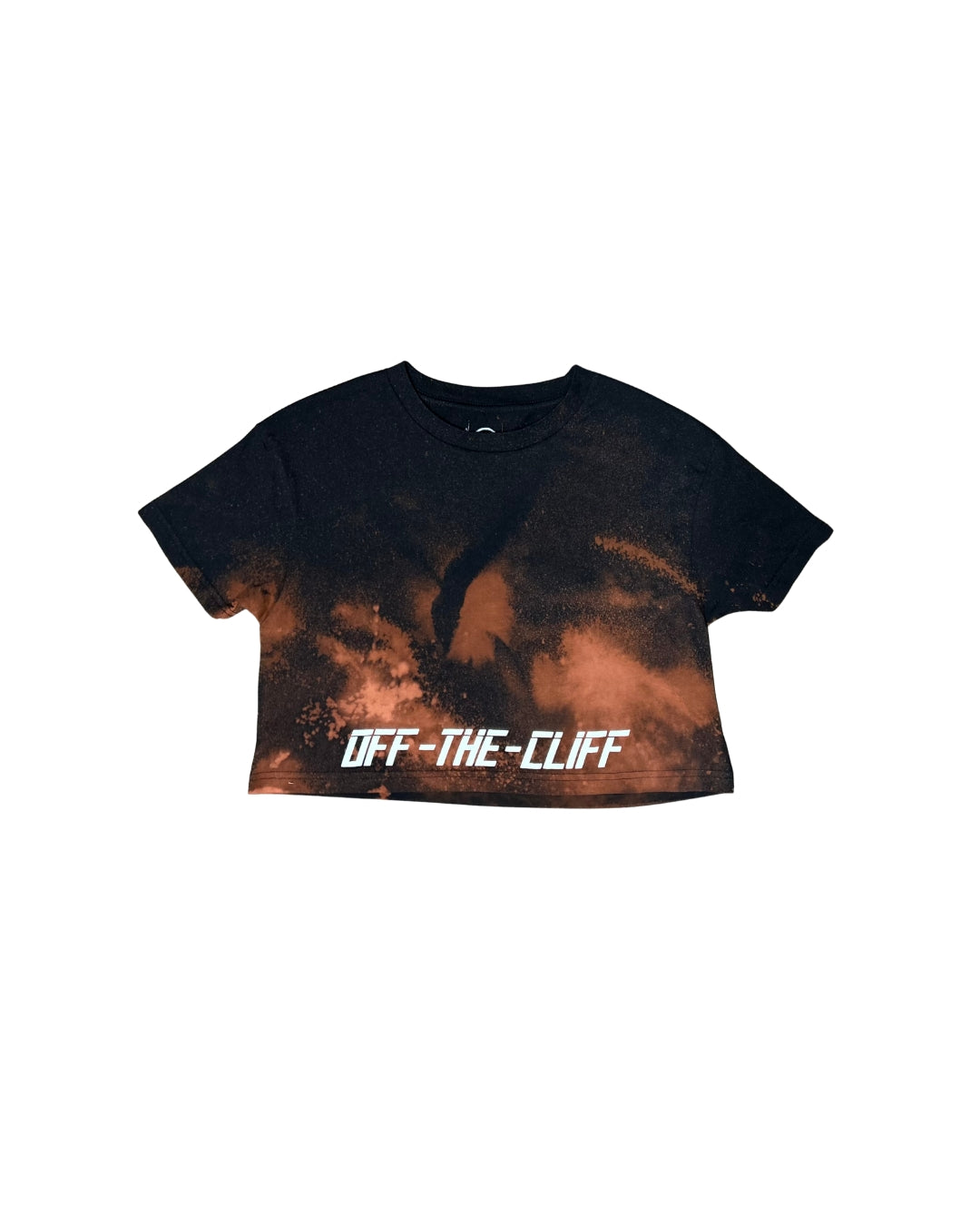 OFF-THE-CLIFF Tie Dye Crop (Blk)