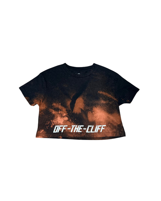 OFF-THE-CLIFF Tie Dye Crop (Blk)