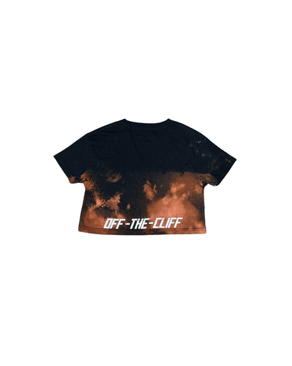 OFF-THE-CLIFF Tie Dye Crop (Blk)
