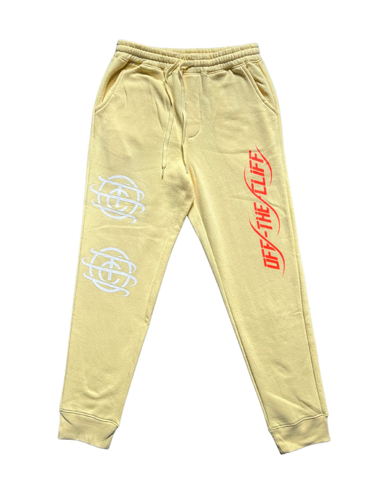 Unisex Fleece Sweatpants Midweight (Light Yellow)